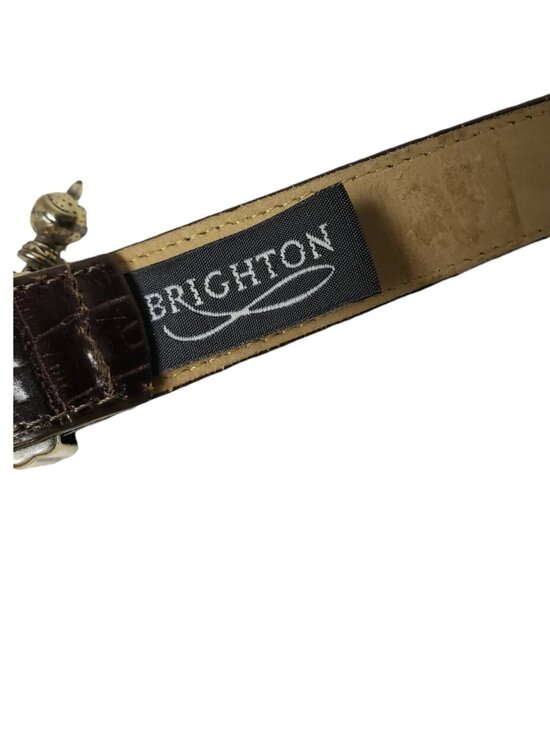 90s - 00s Brighton Golf charms leather belt . size M - L / 32 . crafted in USA main image 8